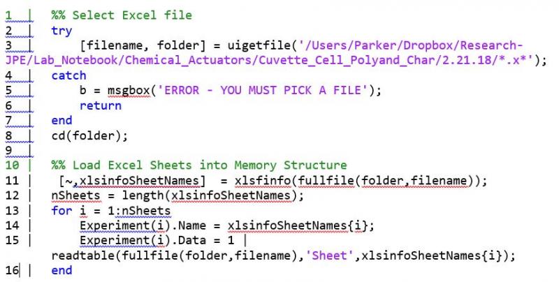 Lines from script to select Excel files using a dialog box