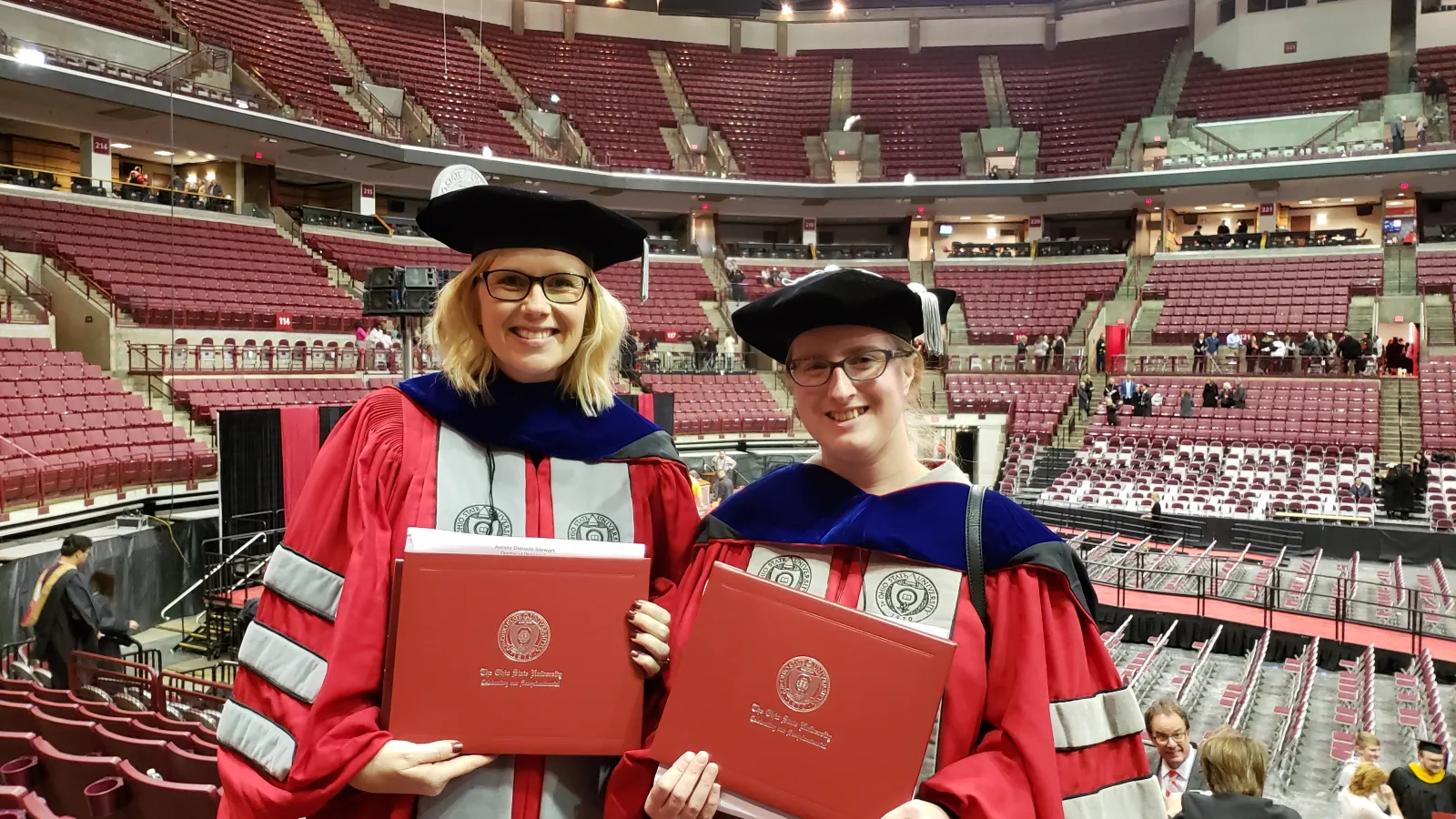 Dr. Irene Gentzel & Dr. Ashley Yates-Stewart at their commencement ceremony